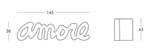 Скамья пластиковая дизайнерская Amore Standard