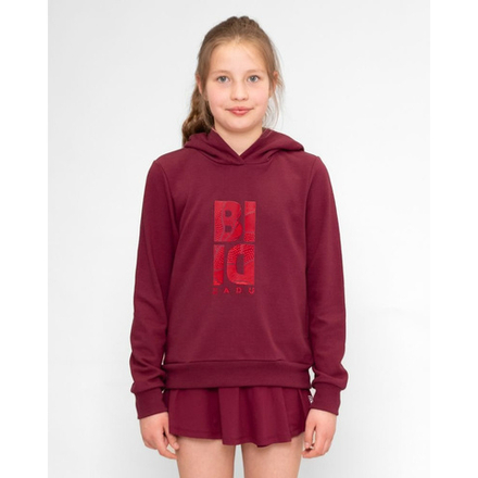 ОДЕЖДА ДЛЯ ТЕННИСА Девочки, Толстовка BIDI BADU PROTECTED LEAFS CHILL JUNIOR HOODY .