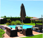 Зонт профессиональный 4х4 м Theumbrela Semsiye Evi Lux Telescopic Manuel