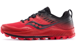 Saucony Peregrine Falcon 10 ST comfortable shock absorption, non-slip, wear-resistant, lightweight low-cut training running shoes men's red and black