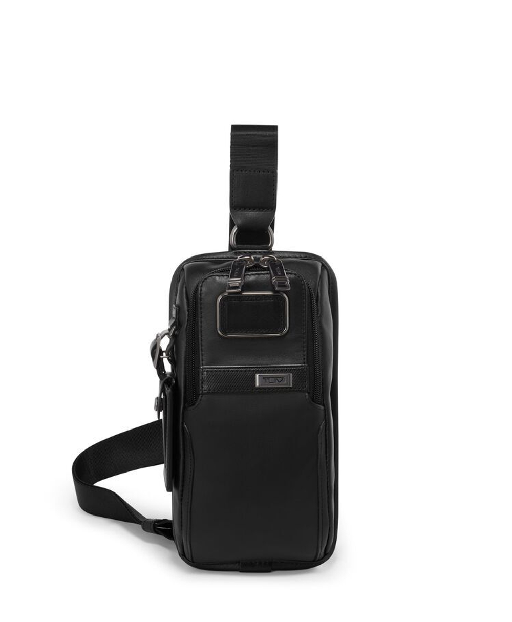 Слинг кожаный компактный/Black