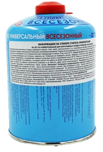 Газовый баллон СЛЕДОПЫТ 450 г, газ для горелки туристический (резьба)