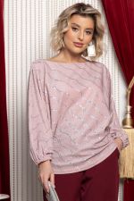 Блуза Путь к сердцу НЬЮ (бежево-розовая) Б14946-30М LT Collection