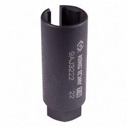 KING TONY (9AJ3222) Головка для кислородных датчиков 3/8", 22 мм, разрезная, глубокая