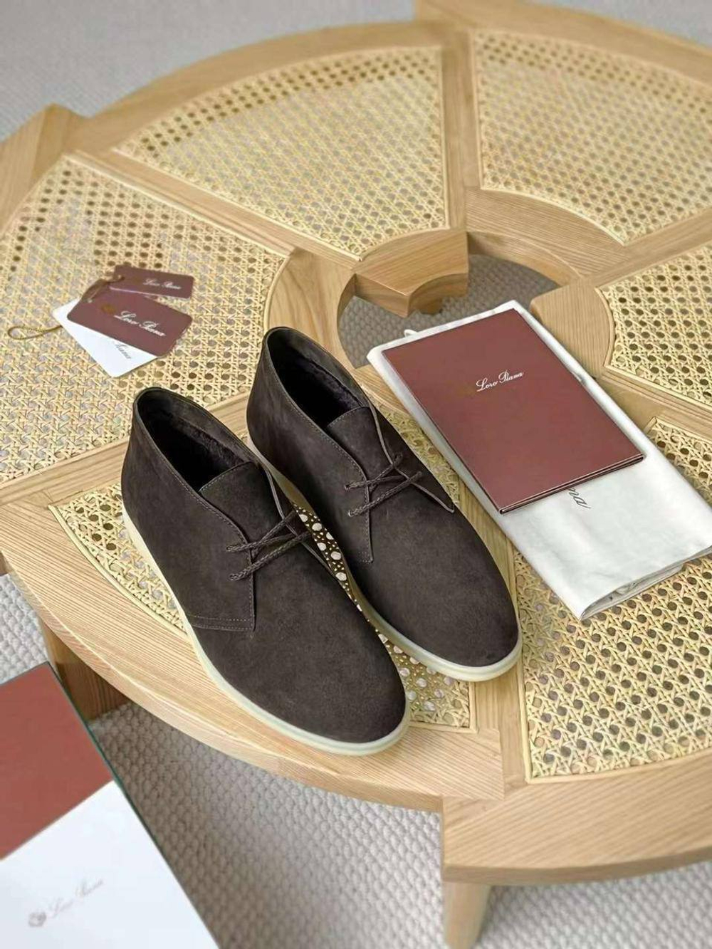 Высокие лоферы Loro Piana