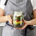 Банка для продуктов с крышкой IKEA KORKEN (КОРКЕН), Стекло, 1 л