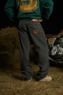 Джинсы Called a Garment Pastoral Wide Jeans "Black Washed"