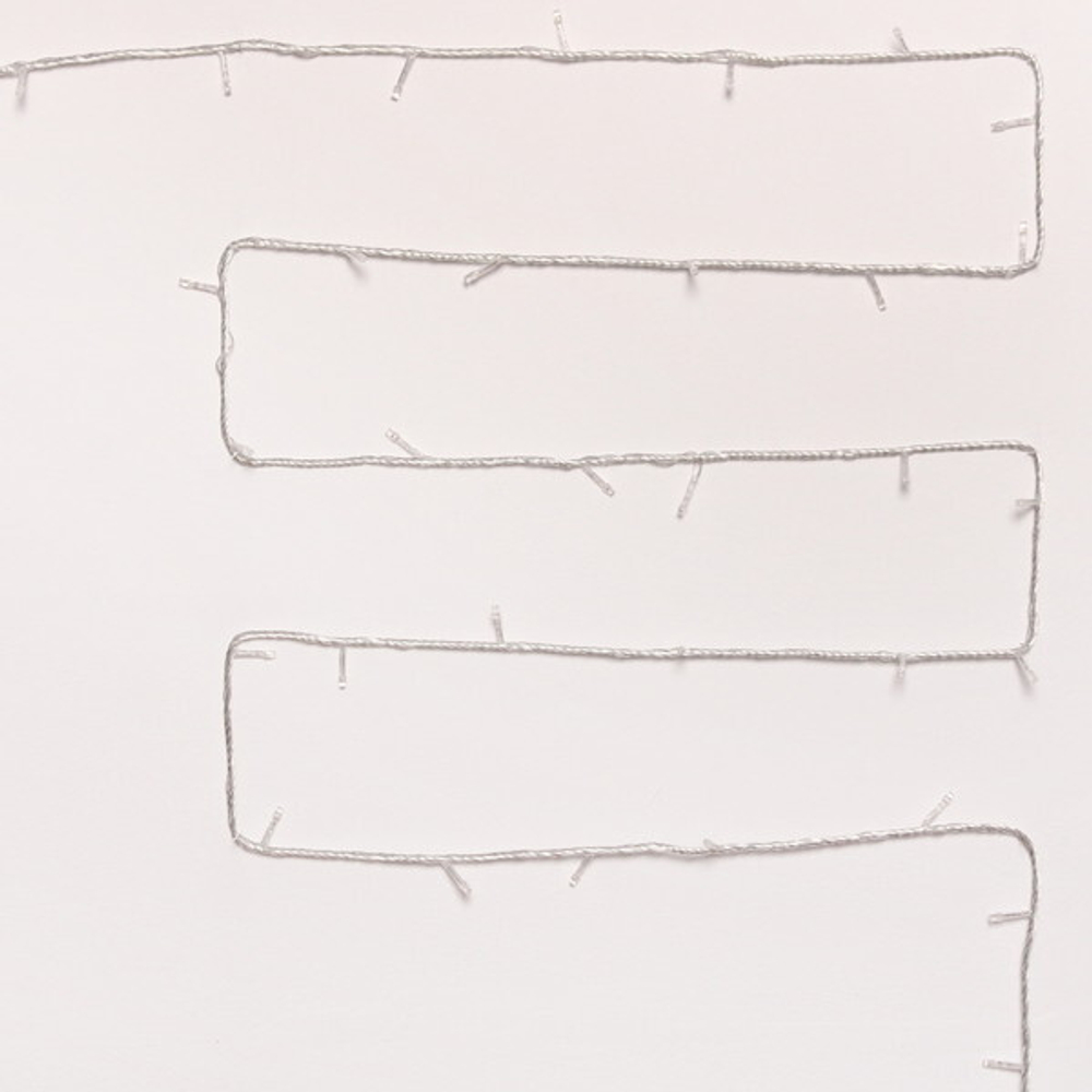 Гирлянда для дома «Водопад» нить 9,5м 100 ламп LED прозрач.пров, 8 реж, IP-20, Мультицвет (возможность соединения)