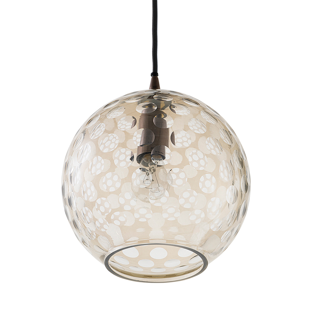 Светильник подвесной mystic aura, D22 см, коричневый