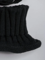 Зимняя шапка для девочки и снуд