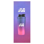 MuscleTech, шейкер, нержавеющая сталь, фиолетовый/розовый, 739 мл (25 унций)