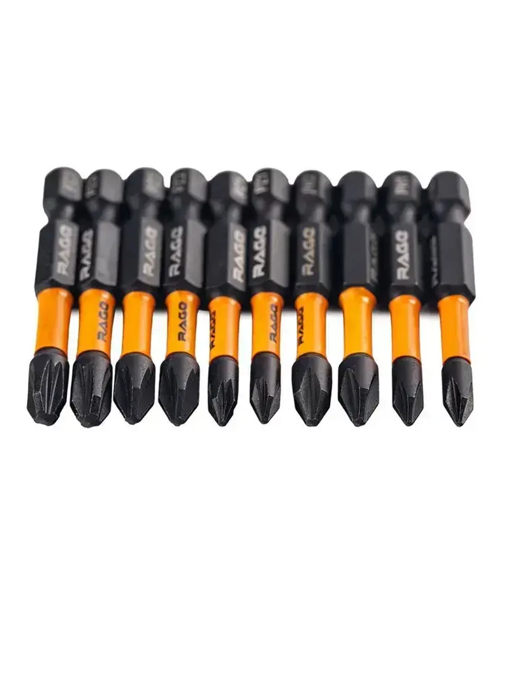 Набор бит торсионных IMPACT S2 PH PZ x 50 мм 10 шт 5 наконечников RAGE by VIRA