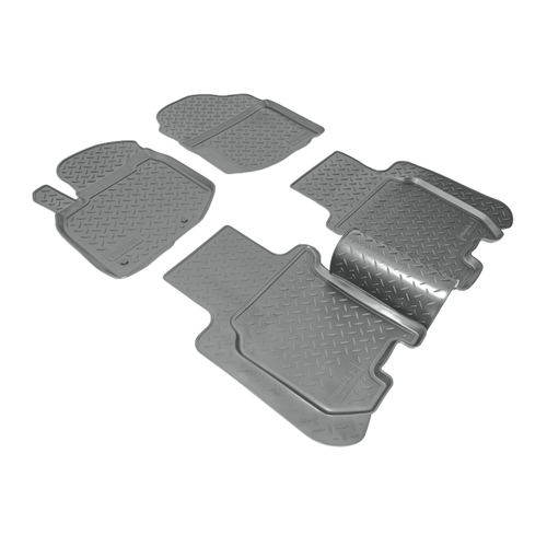 Ковры в салон Norplast/Unidec для Honda Jazz в кузове GG (2009-), Серый, арт.NPL-Po-30-31-G