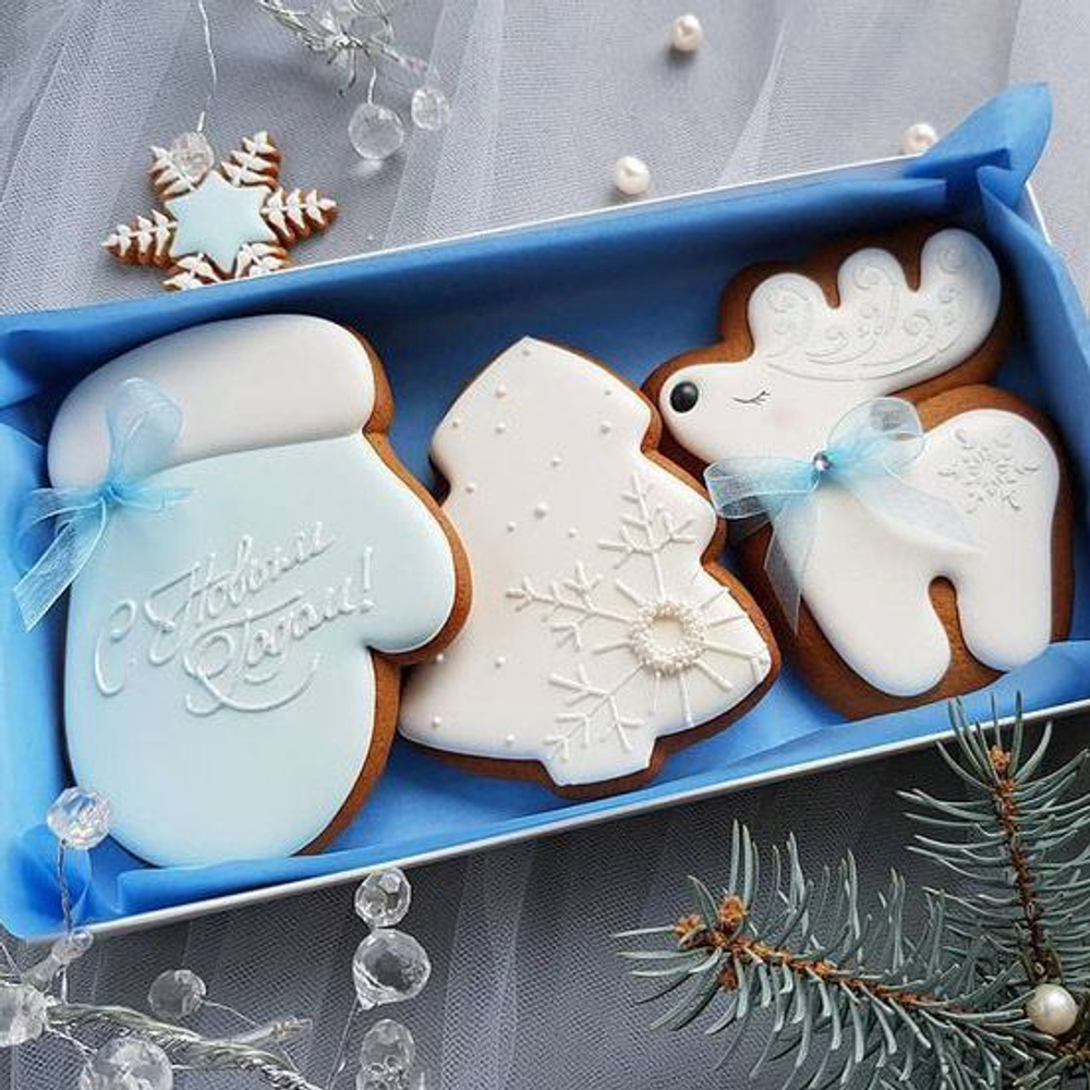 Бумага упаковочная тишью, Синяя 50х66 см (10 листов)