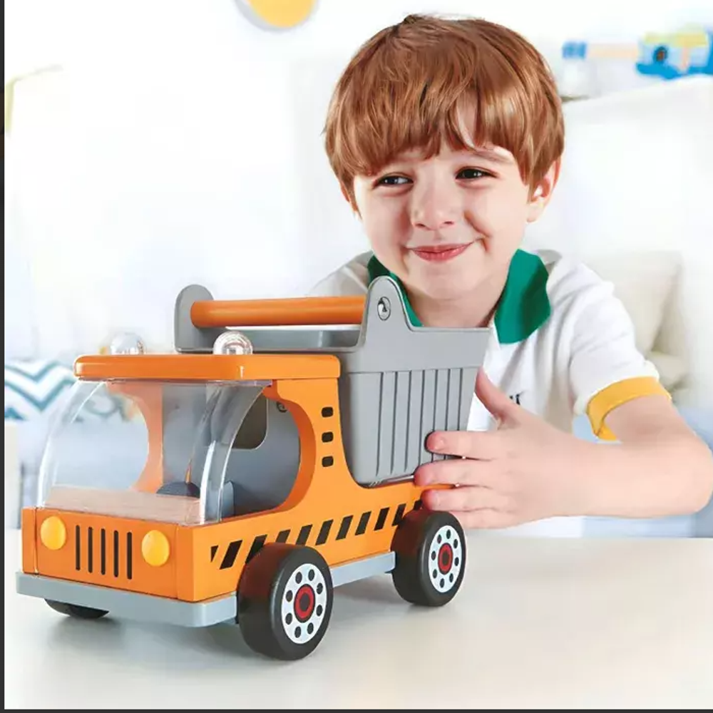 Деревянная игрушка машинка-грузовик "Самосвал"