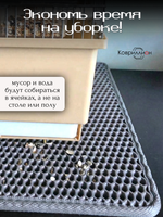 Коврик ЭВА под клетку для птиц и грызунов, 45х55 см