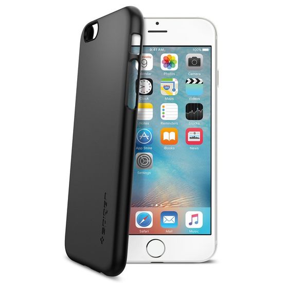 Sgp Spigen Case Thin Fit Black SGP11592 - Защитная накладка для iPhone 6 / 6S
