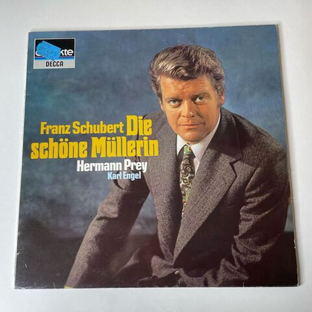 Винтажная виниловая пластинка LP Franz Schubert Шуберт, Hermann Prey, Karl Engel, Die Schone Mullerin (Германия 1975)