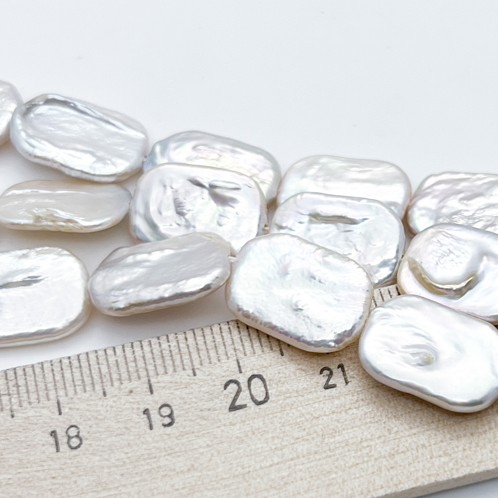 Жемчуг, размер около 16*12 мм, цена за набор 4 шт