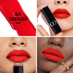 DIOR Rouge Dior - Помада для губ с долгим сроком носки, флакон с возможностью пополнения. оттенок 844 Trafalgar Satin, 3 g