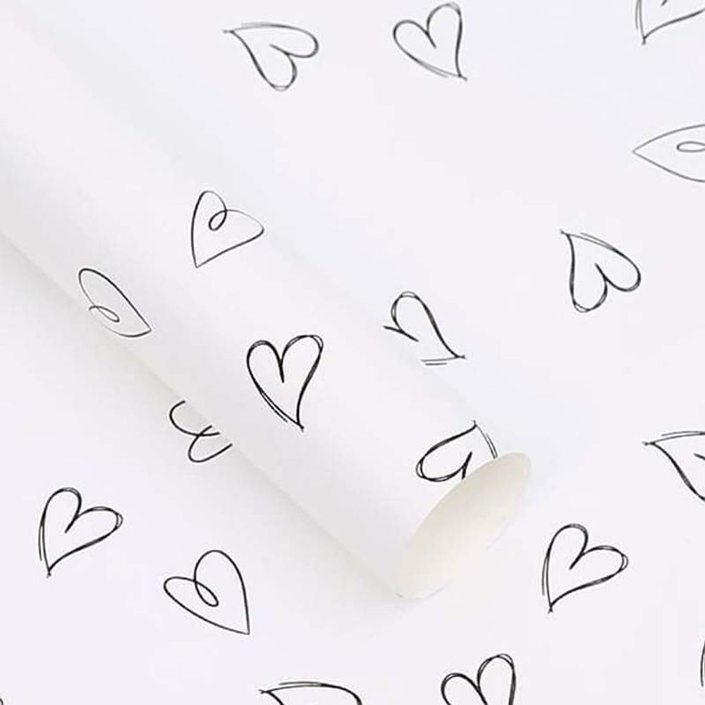 ЛИСТ &quot;СЕРДЕЧКИН&quot; 58*58/20шт БЕЛЫЙ