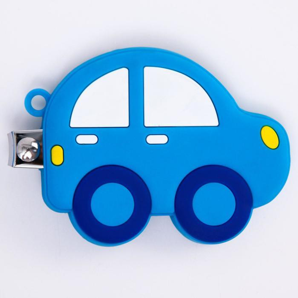 3612542 Детские, маникюрные щипчики - книпсеры «Машинка» с резиновой игрушкой