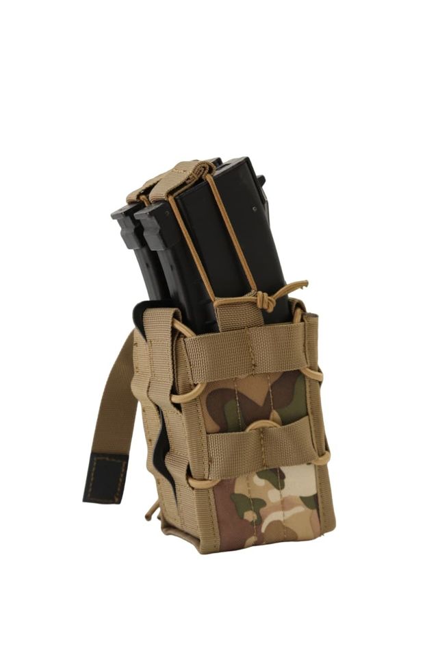 Подсумок без клапана двойной MOLLE (мультикам)