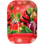 Поднос пластиковый «Новогоднее подарки» 25*17,5см
