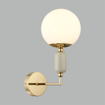 6580/1W CLASSI LN25 53 французское золото, серый/белый металл, керамика/стекло Настенный светильник E14 1*40W 220V VIVIEN