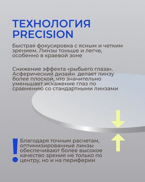 Офисная линза Zeiss RX Officelens Plus BG DV Plus Platinum UV 1.67