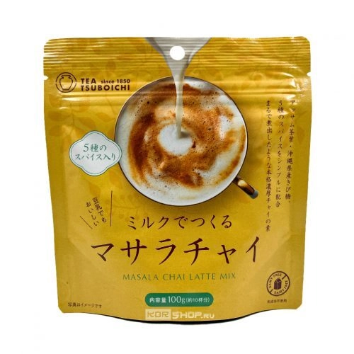 Напиток растворимый Tsuboichi "Masala Tea latte Mix" для приготовления масала -латте, 100 гр