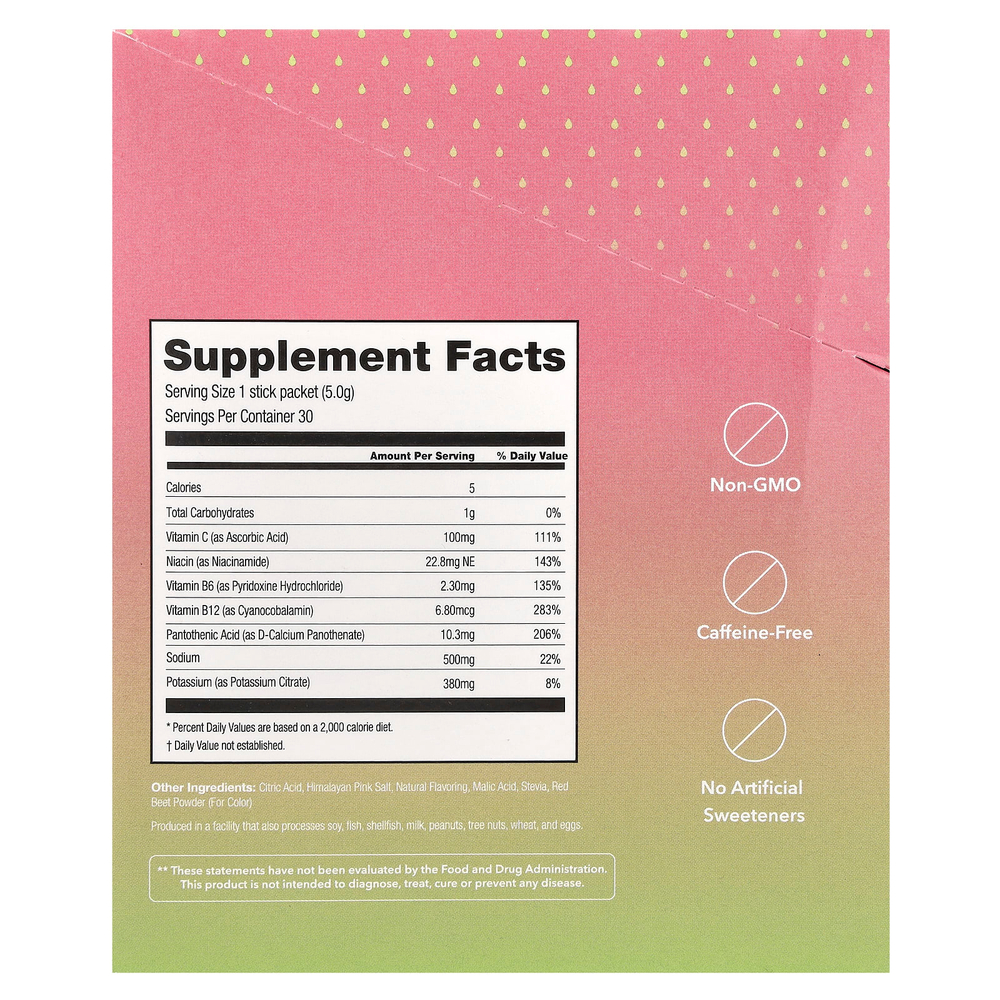 310 Nutrition, 310 Hydrate, смесь для приготовления электролитов, арбуз, 30 палочек по 5 г (0,18 унции)