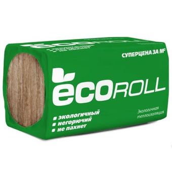 Теплоизоляция EcoRoll Плита 040 1230х610х50 мм 16 плит в упаковке