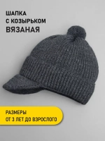 Шапка для мальчика с козырьком на осень