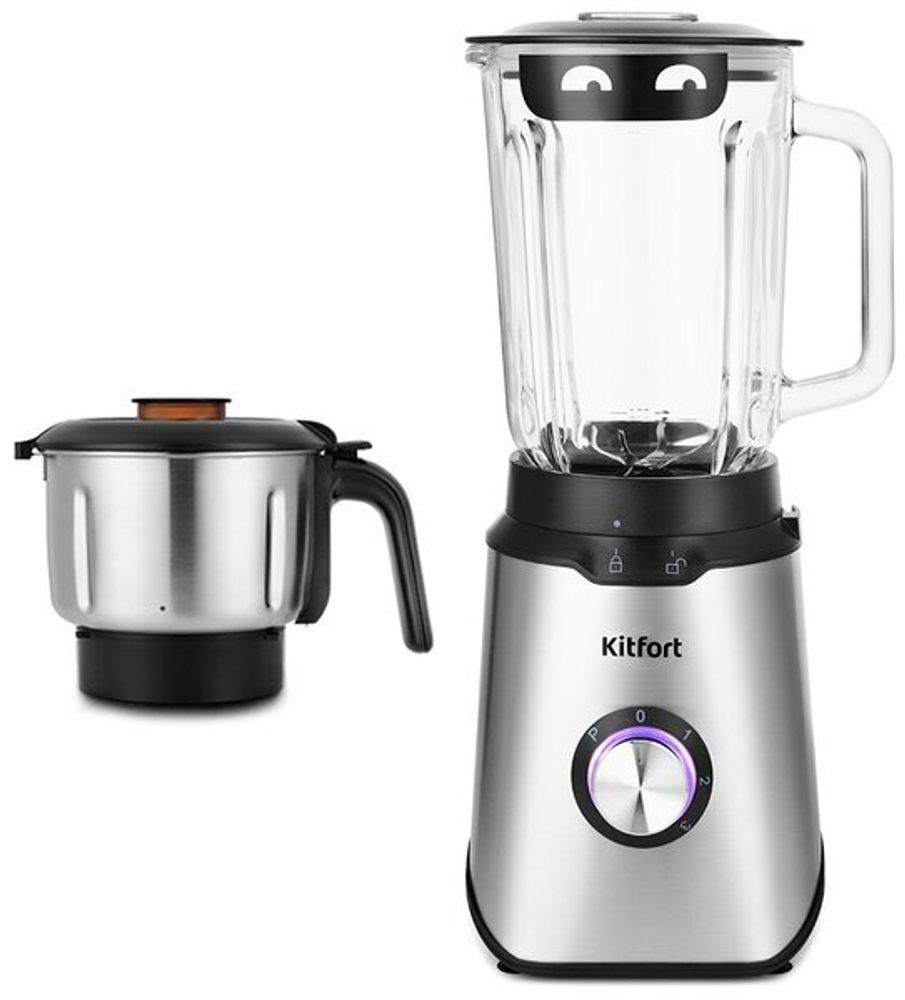 Kitfort KKT-1344 2 в 1 Блендер серебристый