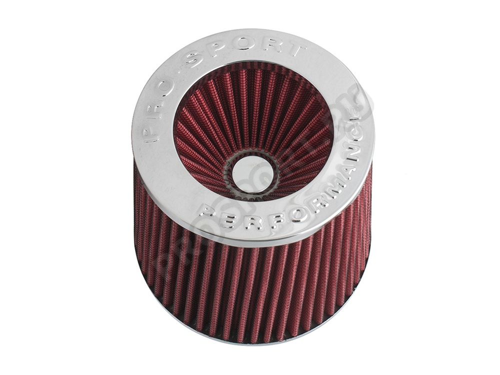 Фильтр воздушный нулевого сопротивления TORNADO, красный/хром D70мм