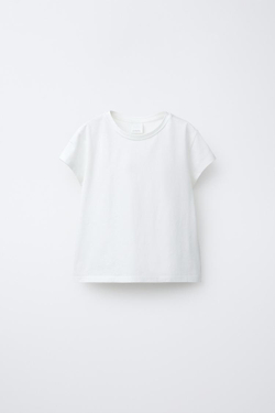 ZARA НАБОР ИЗ ТРЕХ ОДНОТОННЫХ ФУТБОЛОК, РАЗНОЦВЕТНЫЙ