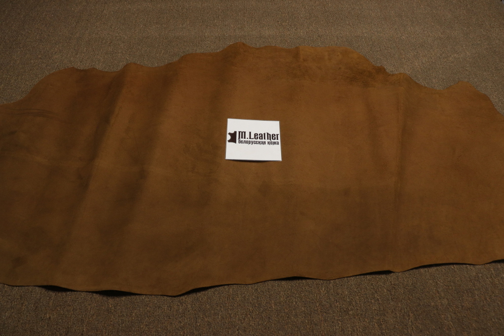 Уценка: 1,2-1,4мм Юфть Светлый Каштан + тонировка 156 дм²