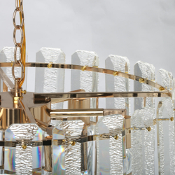 Люстра подвесная хрустальная для гостиной и спальни De City Бриз", 420Вт, площадь освещения 21м²