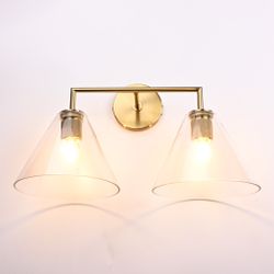 Бра Rh Utilitaire Funnel Shade Double Sconce Brass By Imperiumloft