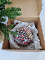 Шар стеклянный "Исакиевский собор",  ручная роспись