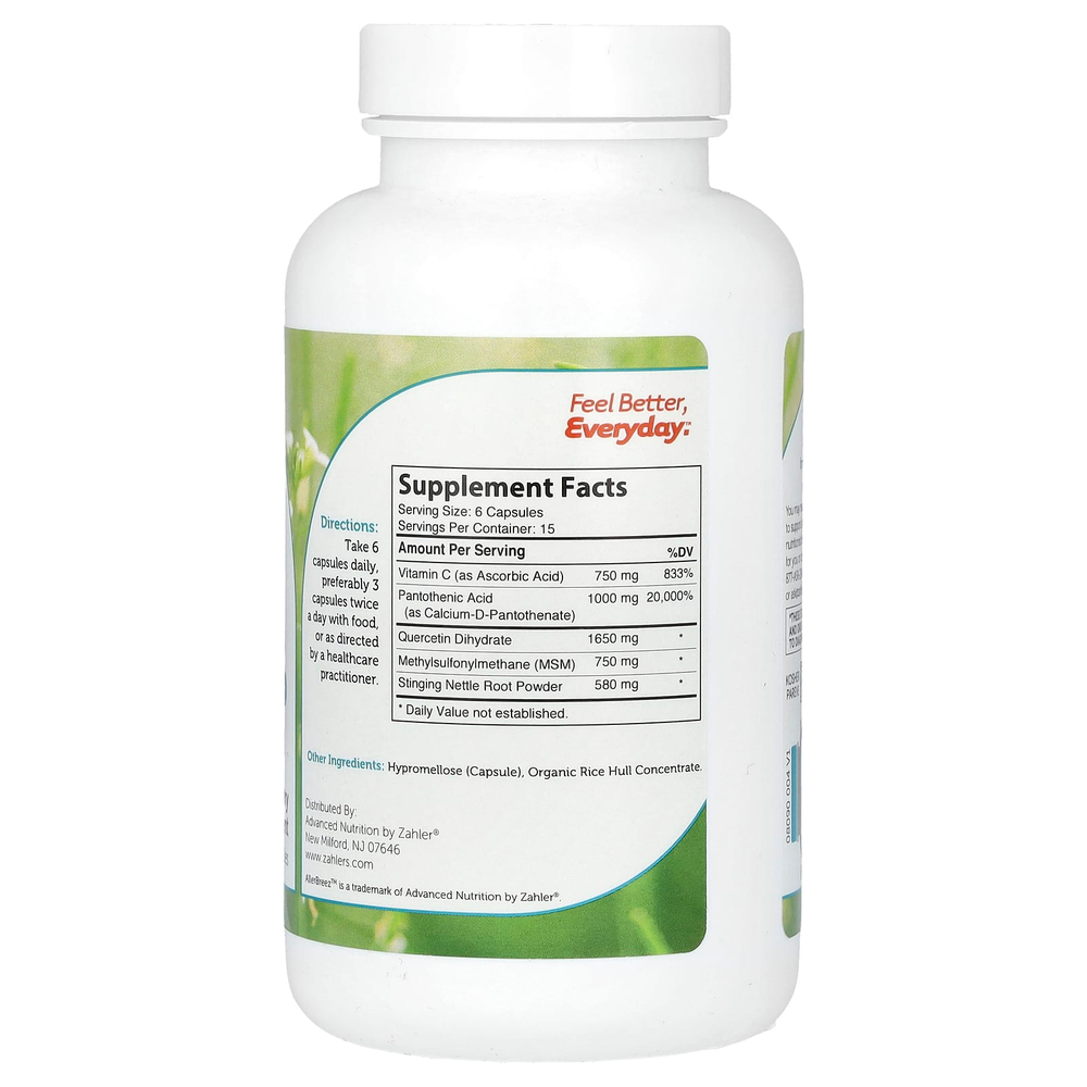 Zahler, AllerBreez, средство для поддержки иммунной системы, 90 капсул