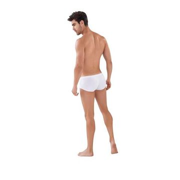 Мужские трусы хипсы белые Clever Moda Clever Moda LATIN BOXER 087201