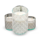 Аромасвеча Nour Bougie Arabesque Fleur d’orange серебро 1050 г
