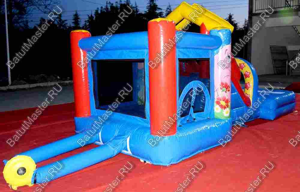 Детский надувной батут "Цирковой слоник"