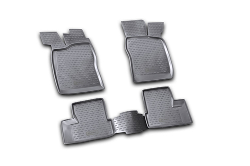 Коврики в салон для DAEWOO Nexia 1995-2007, 4 шт. (полиуретан, серые) NLC.11.05.211K