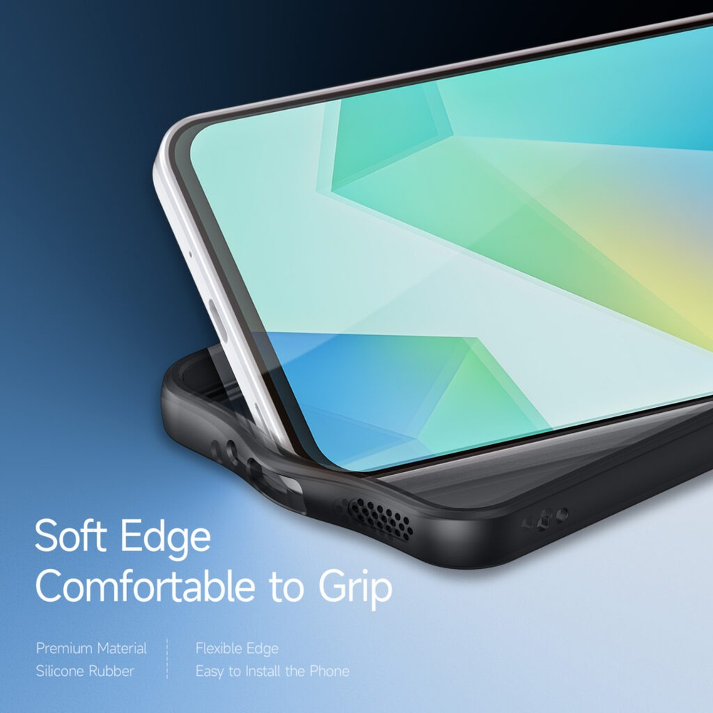 Чехол прозрачный с мягкими рамками от Dux Ducis для Samsung Galaxy A17 5G, серия Aimo Series Case