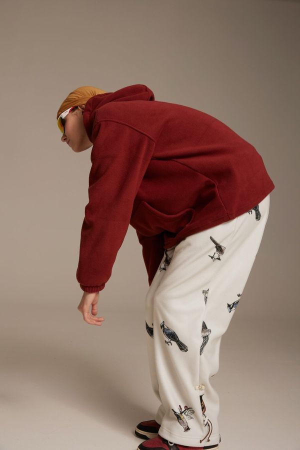 Брюки Флисовые Birds Женские Молочные - фото 3