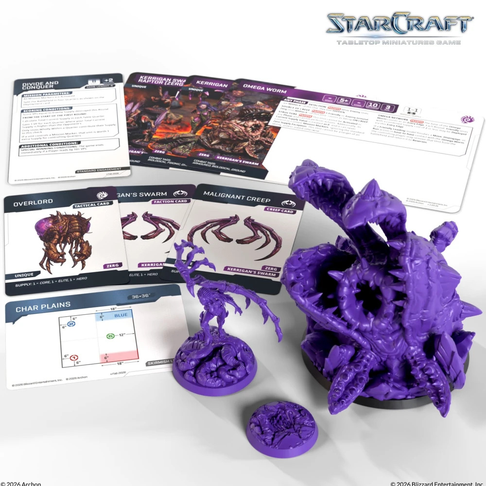 Starcraft - Kerrigan & Omega Worm: Zerg Hero Expansion Set