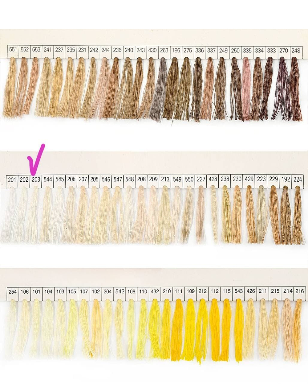 Нитки Dor Tak молочные цв.203